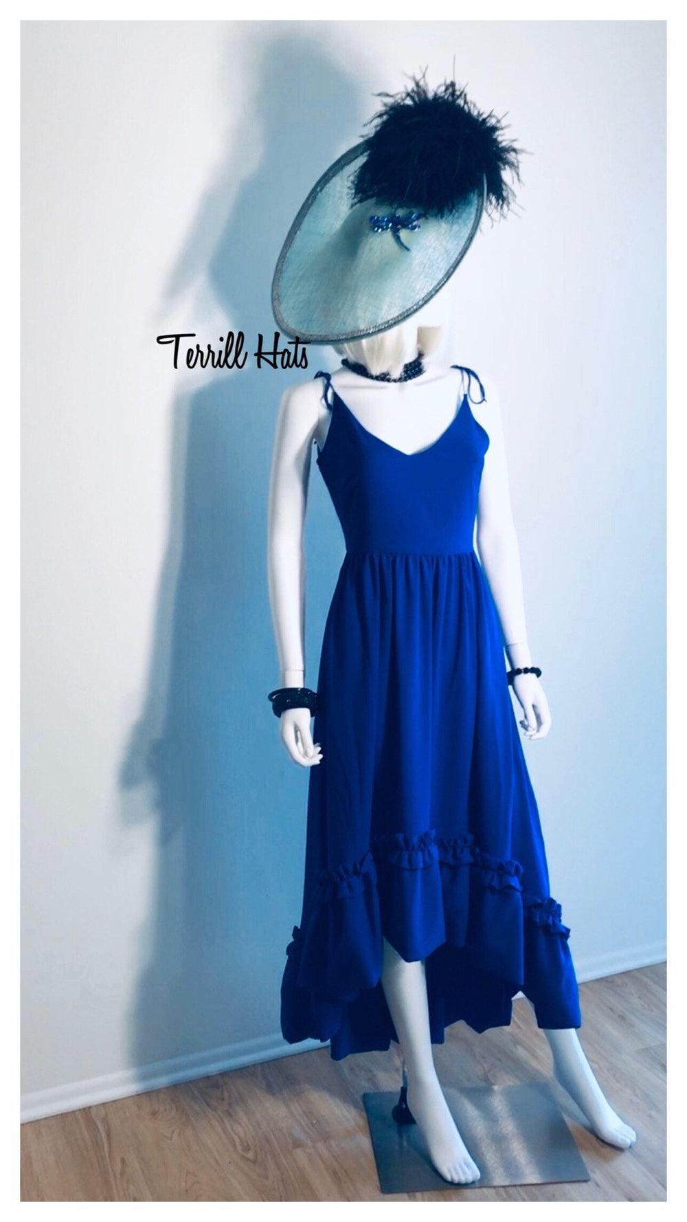 Mint Green & Blue Dragon Fly Kentucky Derby Fascinator