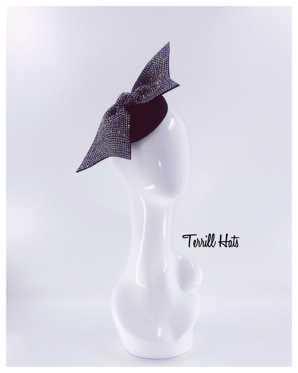 Black Swarovski Fascinator