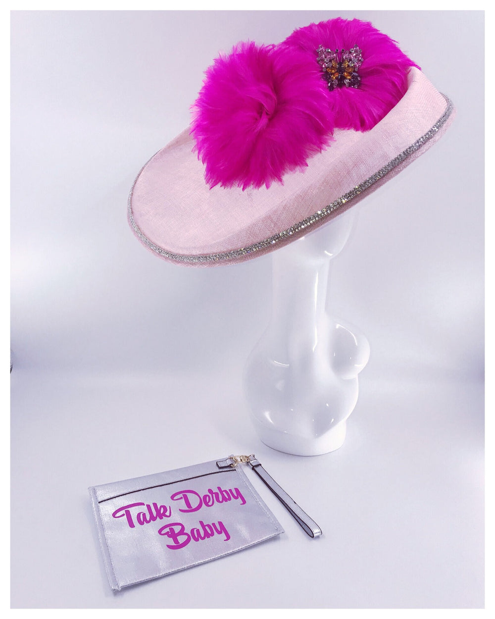 Metallic Derby Wristlet: "Talk Derby Baby" Clutch