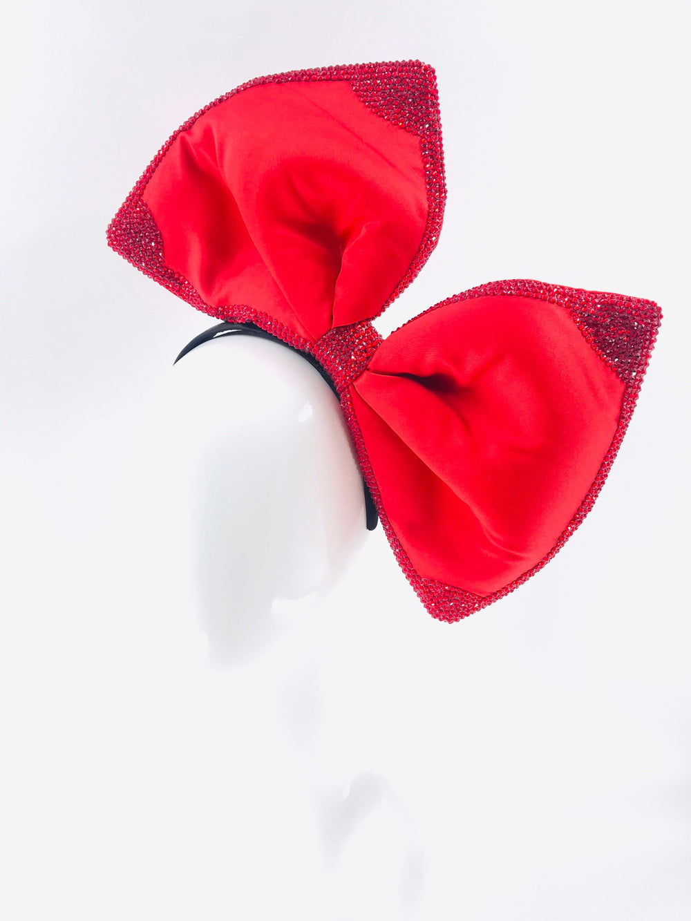 Swarovski Red Big Bow Fascinator