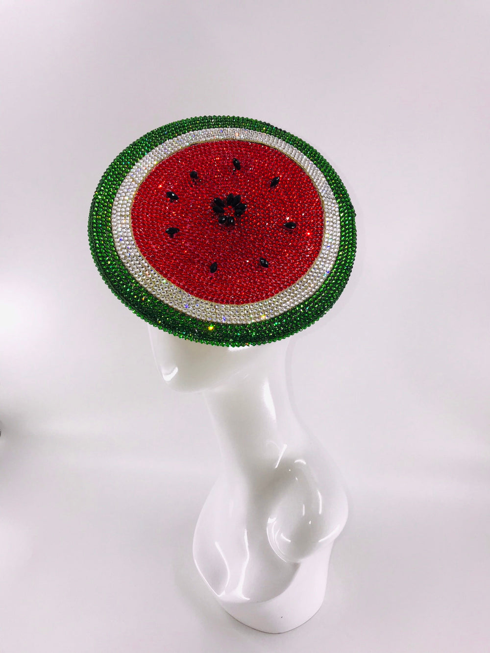 Watermelon Swarovski Fascinator Hat