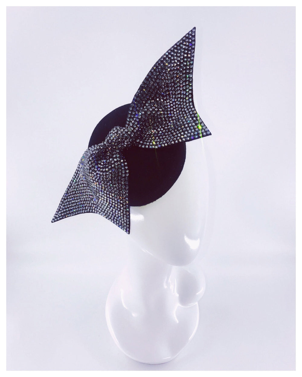 Black Swarovski Fascinator