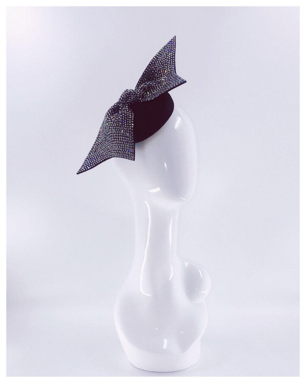 Black Swarovski Fascinator