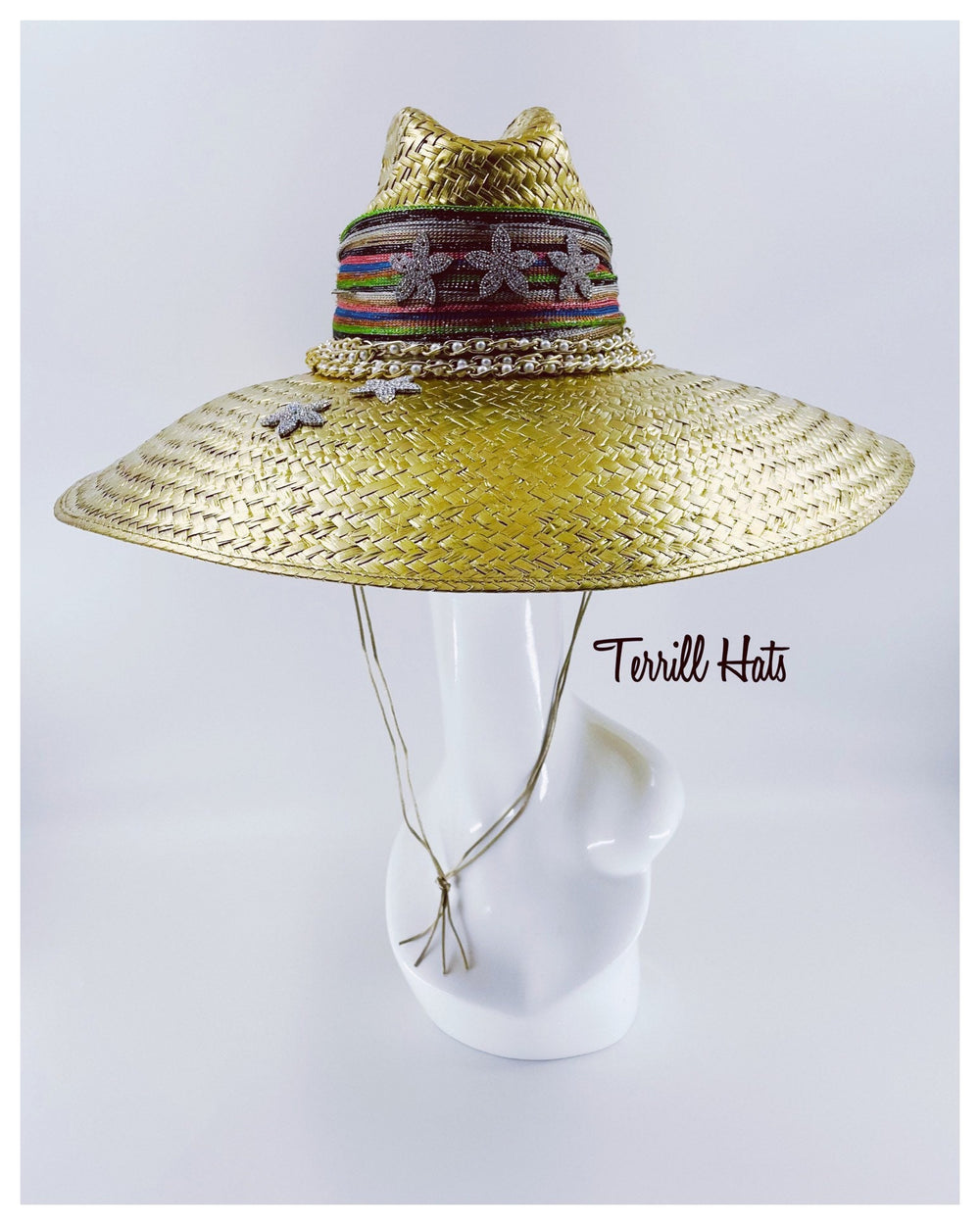 Big Gold Straw Sun Hat