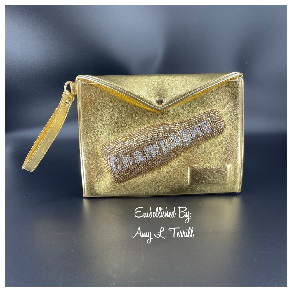 Gold Champagne Carrier Clutch