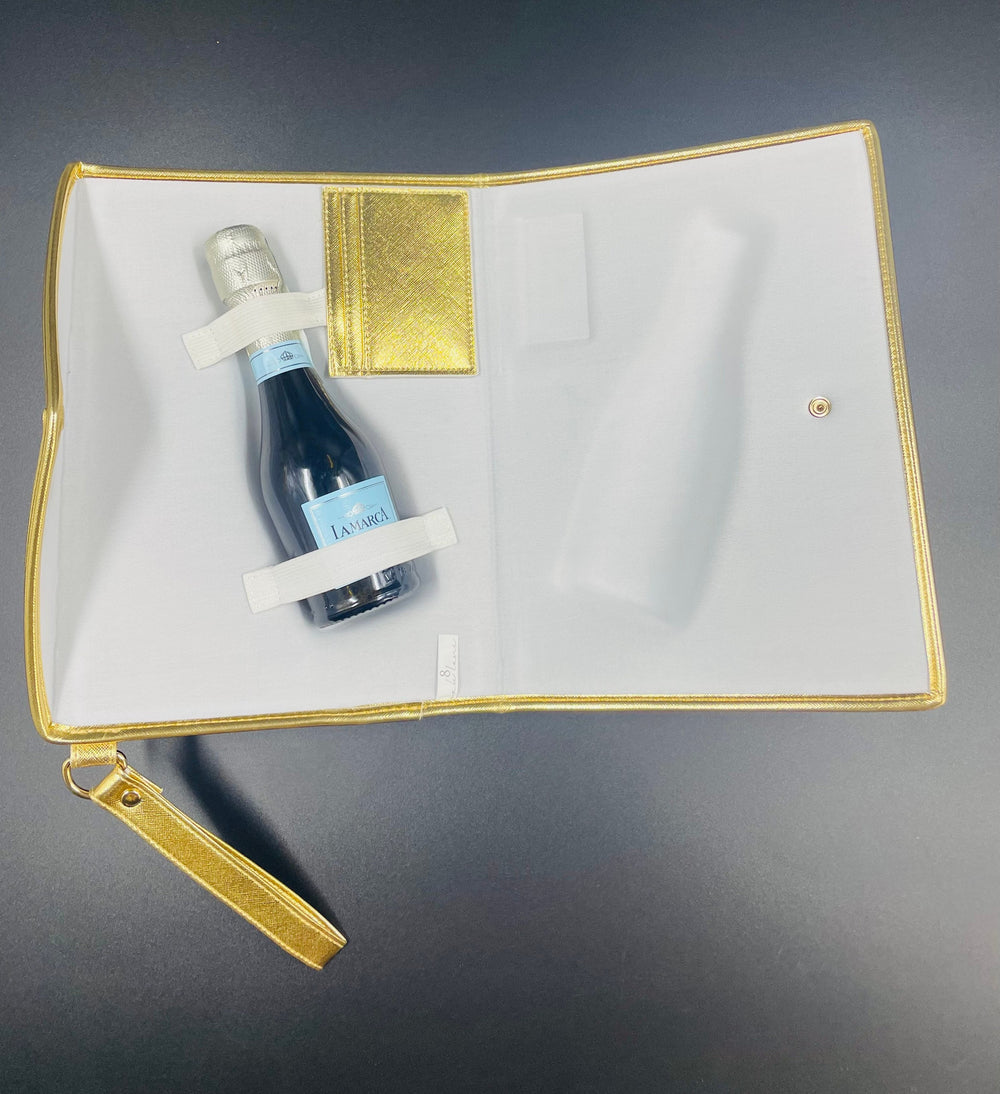 Gold Champagne Carrier Clutch