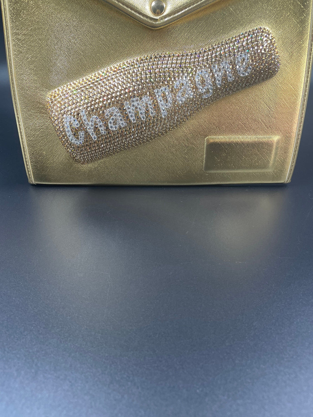 Gold Champagne Carrier Clutch