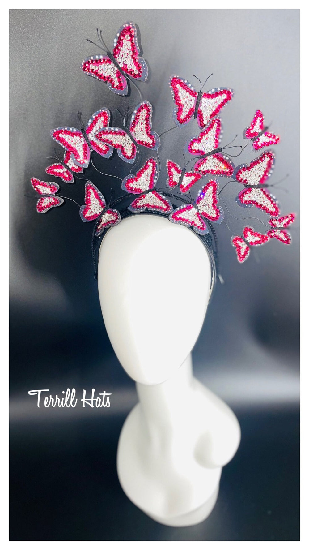 Crystal Butterfly Headband Fascinator