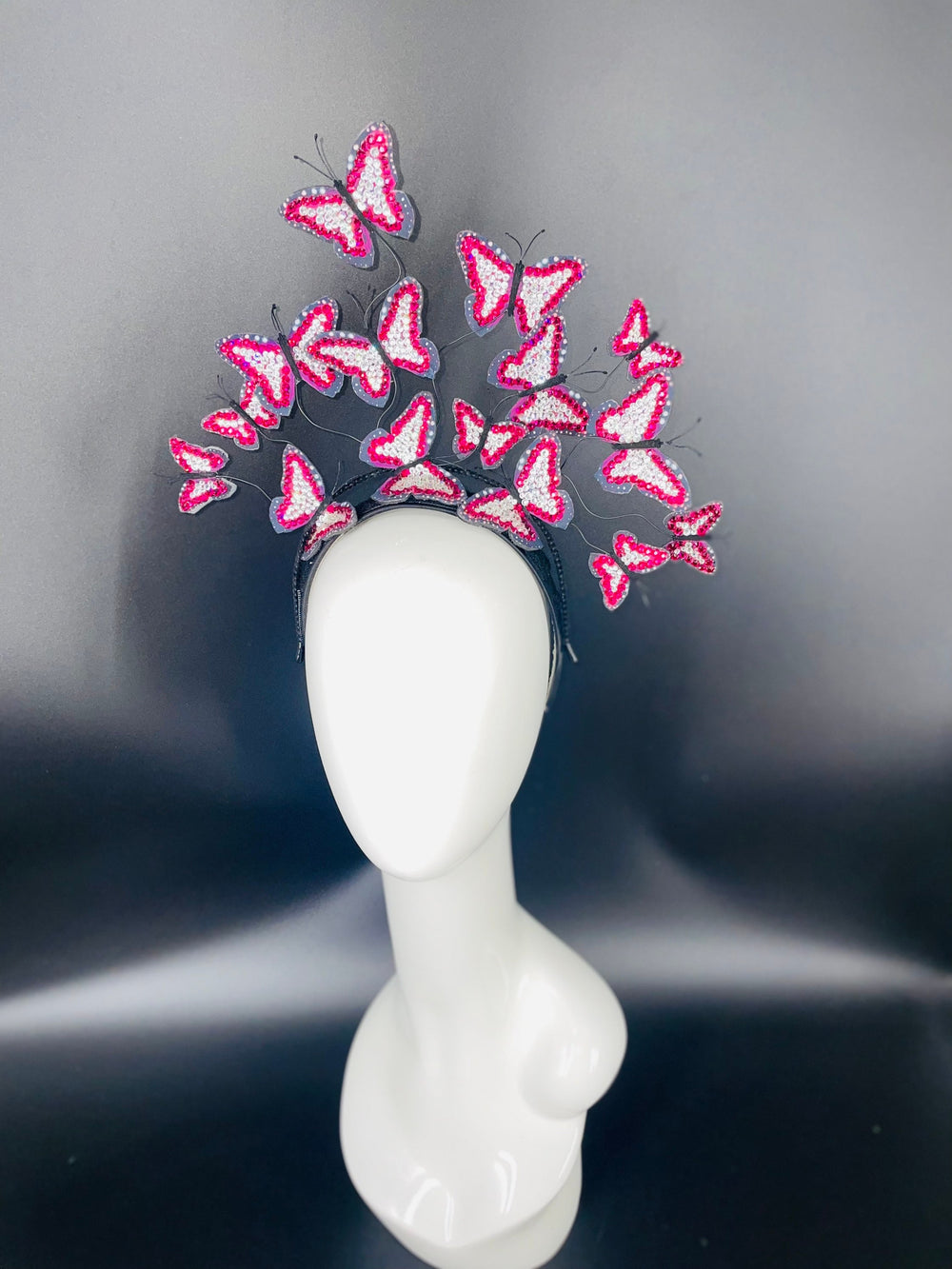 Crystal Butterfly Headband Fascinator