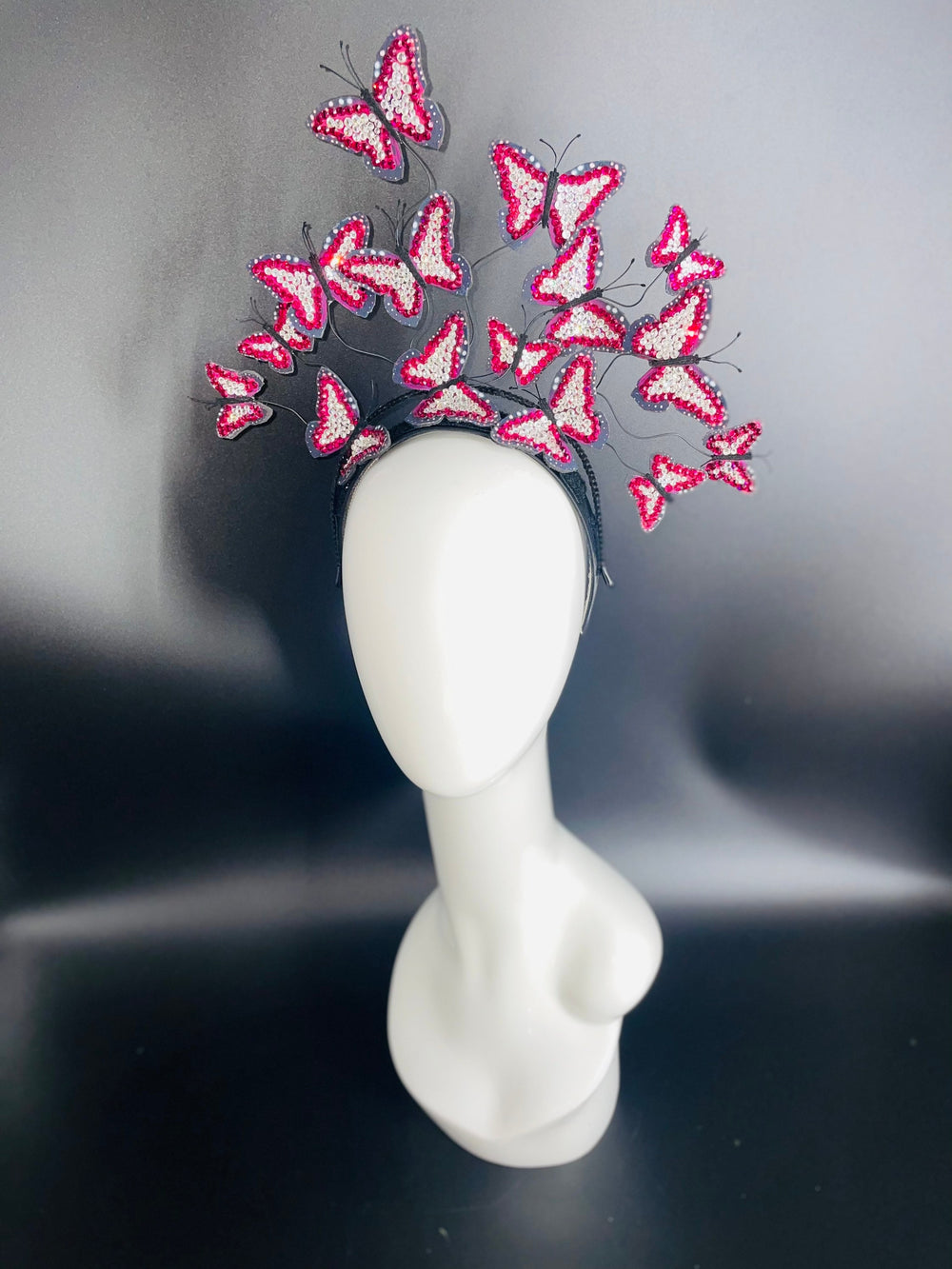 Crystal Butterfly Headband Fascinator