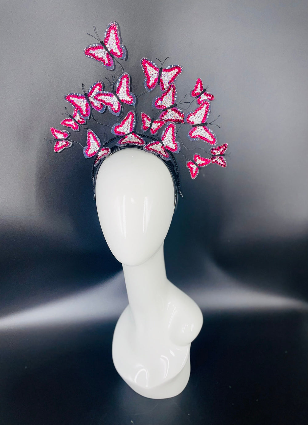 Crystal Butterfly Headband Fascinator