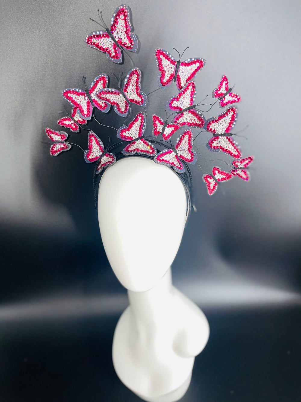 Crystal Butterfly Headband Fascinator