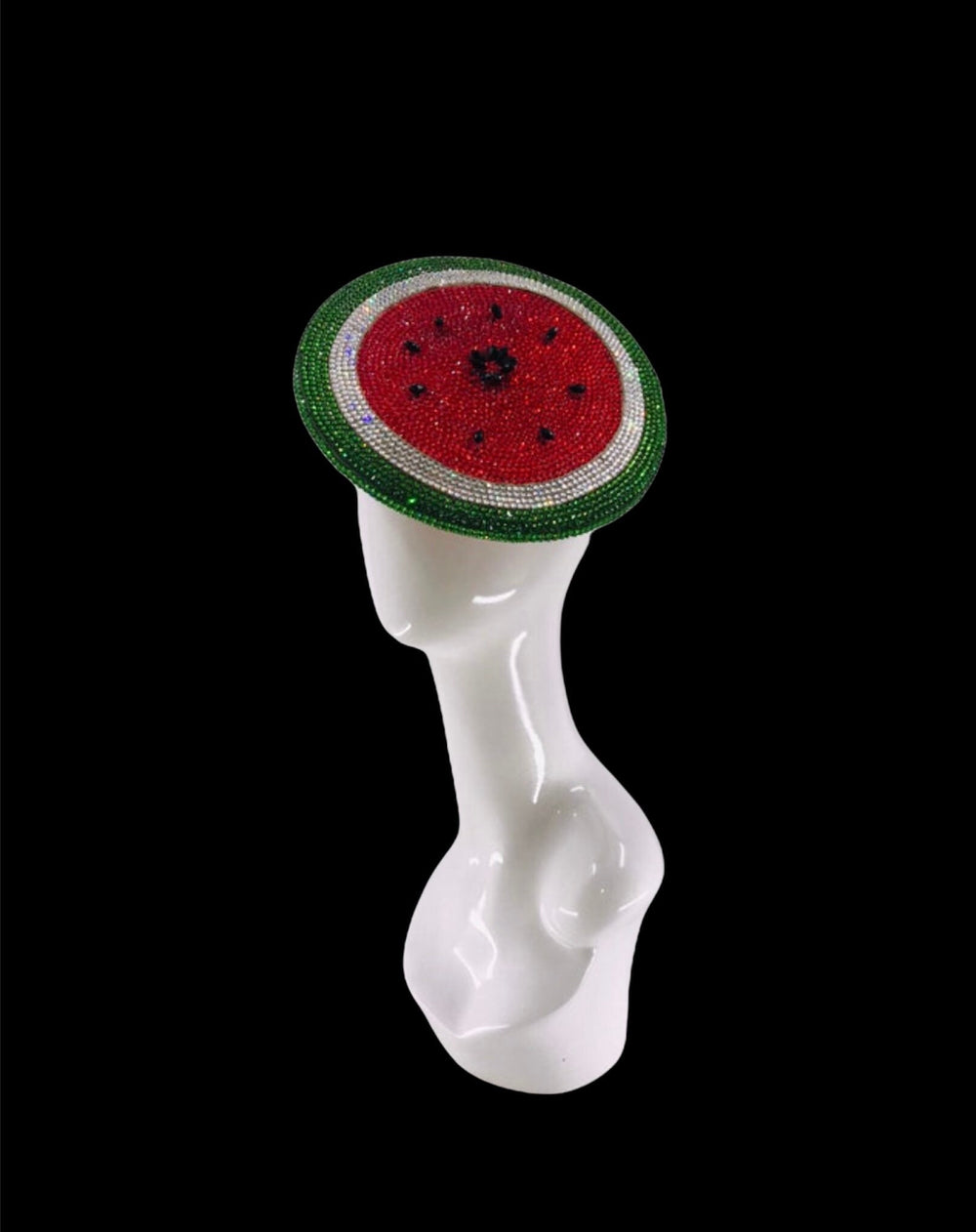 Watermelon Swarovski Fascinator Hat