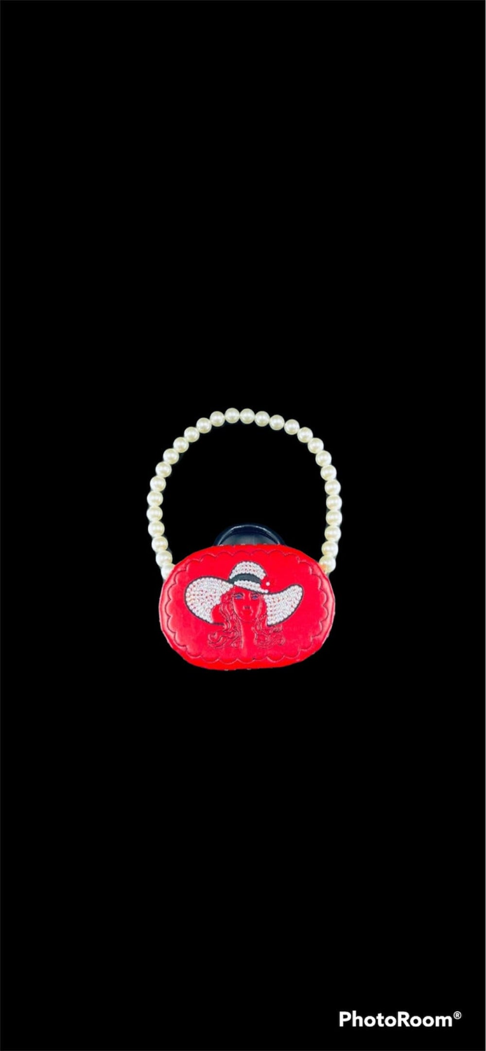 Vintage Red Swarovski Kentucky Derby Handbag