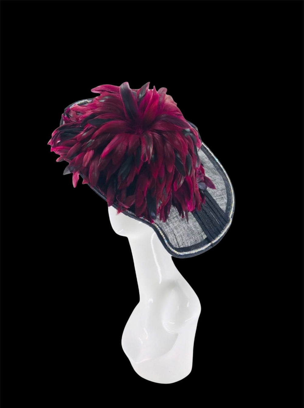 Burgundy Wine Kentucky Derby Fascinator