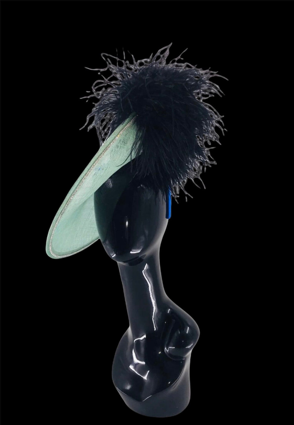 Mint Green & Blue Dragon Fly Kentucky Derby Fascinator