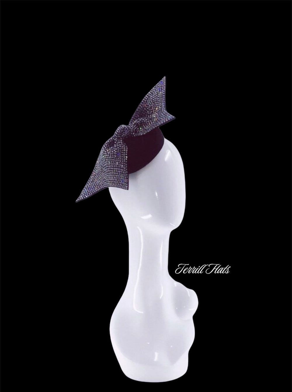 Black Swarovski Fascinator