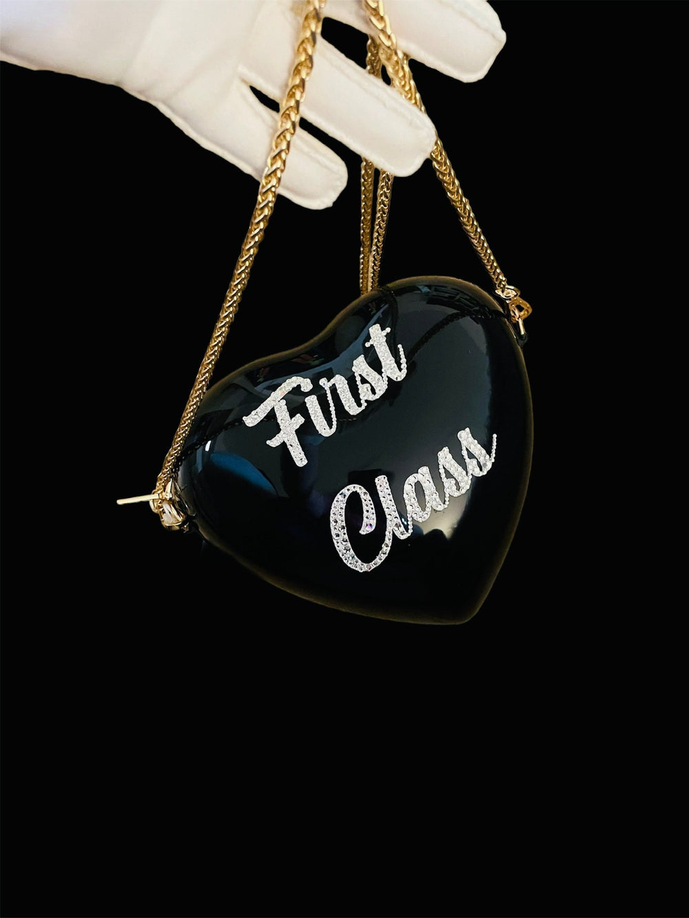 Black Crossbody Swarovski FIRST CLASS  Jelly Bag