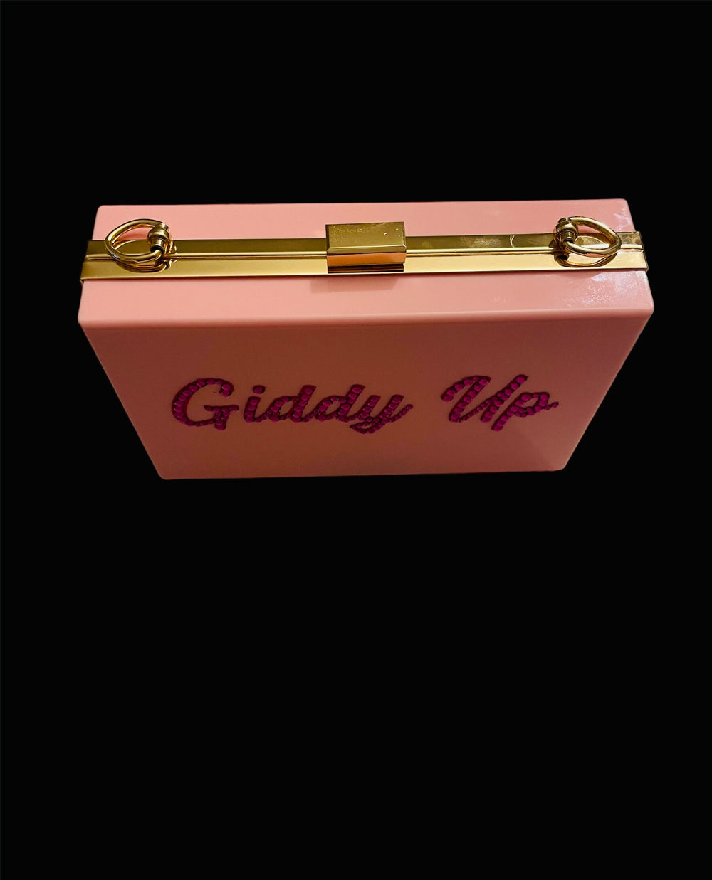 Pink “Giddy Up” Crystal Acrylic Purse