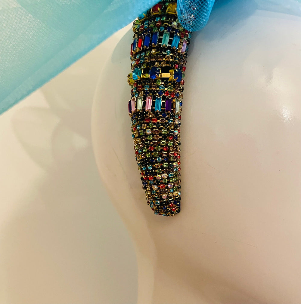 Blue Bird Crystal Fascinator