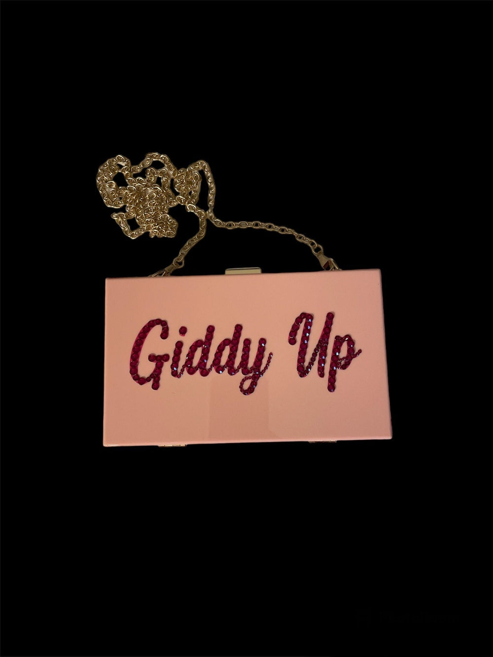 Pink “Giddy Up” Crystal Acrylic Purse