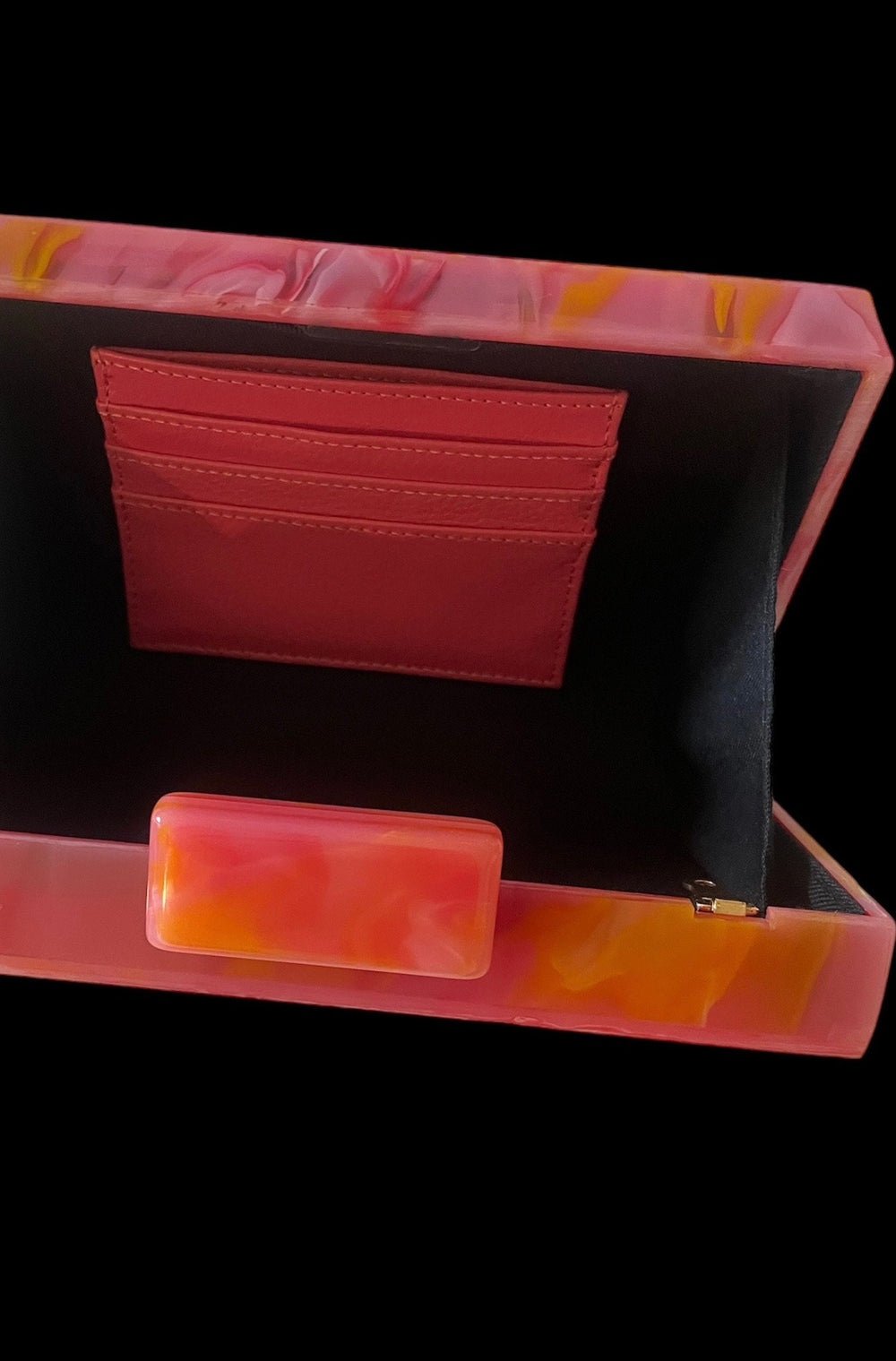 Pink  Crystalled “SPOILED” Acrylic Clutch/Crossbody