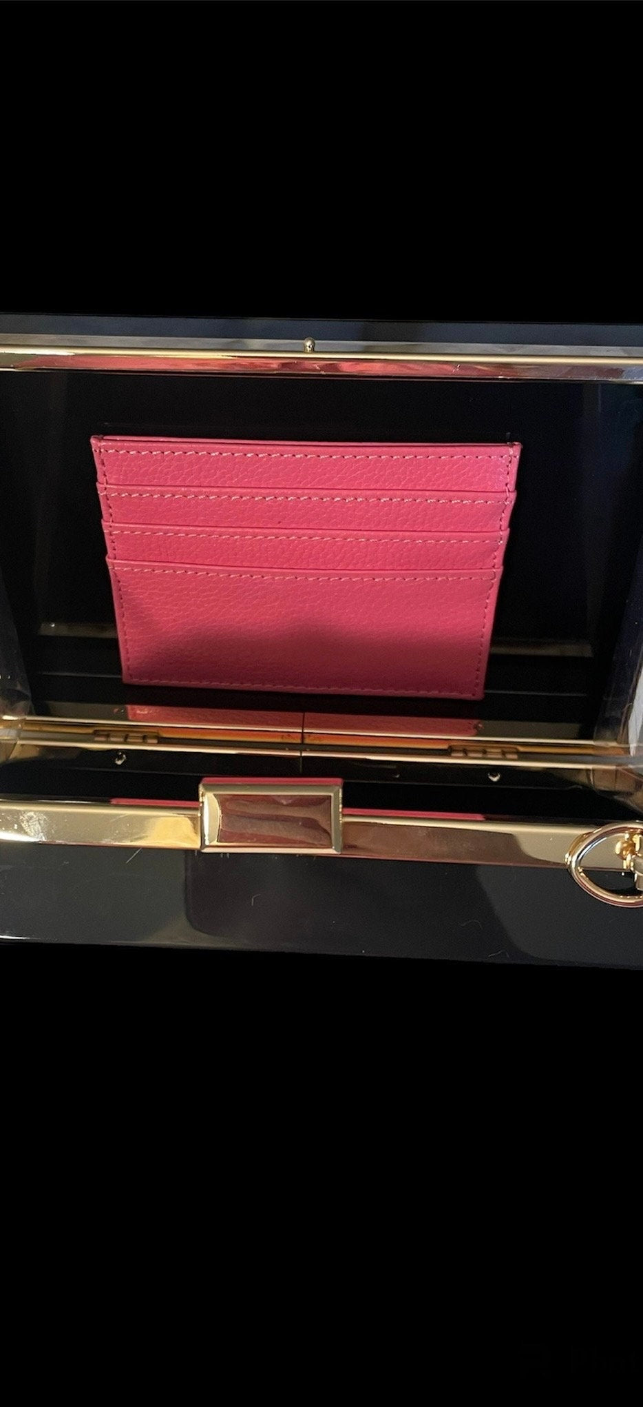 Black & Pink “Hee Haw”  Acrylic Cluth or Crossbody Bag