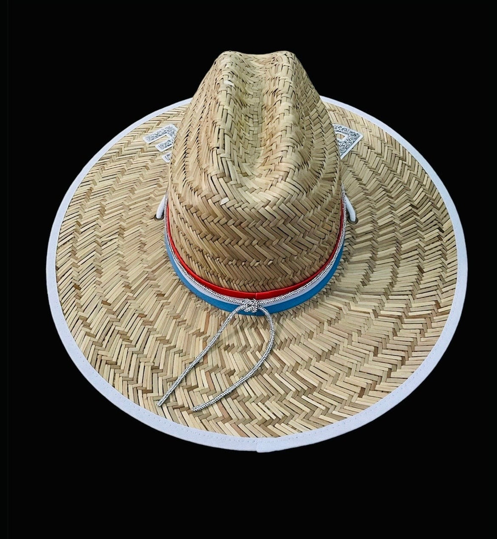 Beach BRIDE Straw Crystal Sun Hat