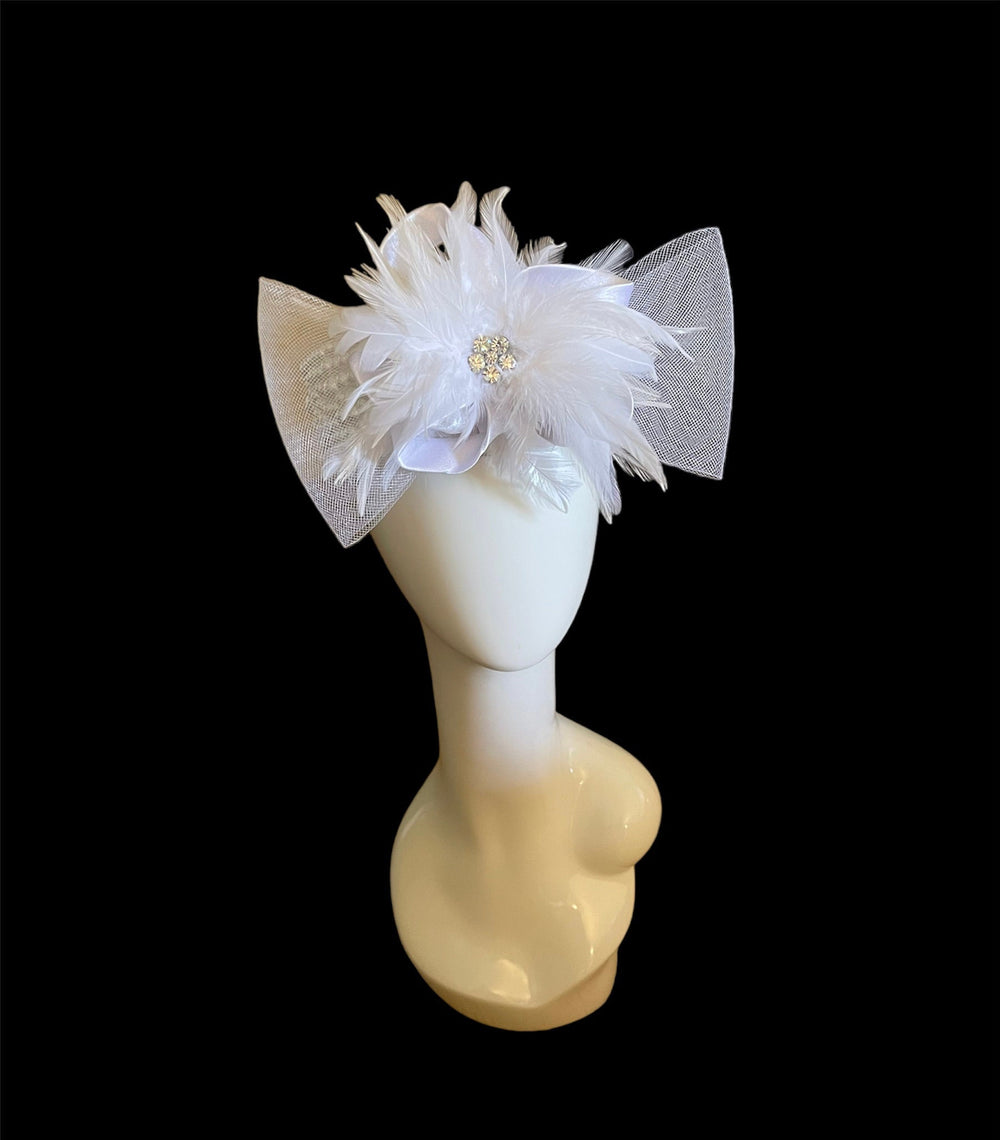 White Pearl Bridal Headpiece