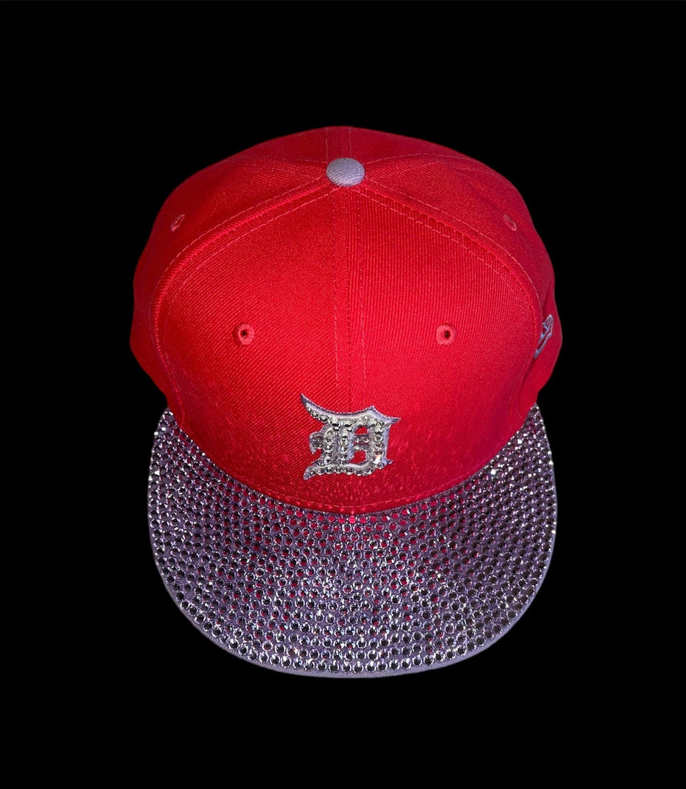 Detroit Pink & Lavender Custom Crystal Trucker Hat