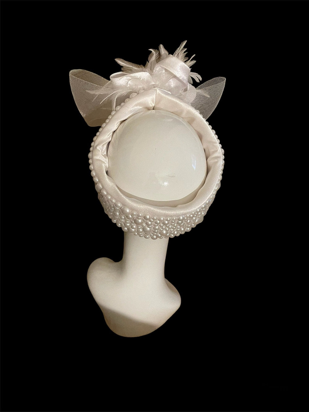 White Pearl Bridal Headpiece
