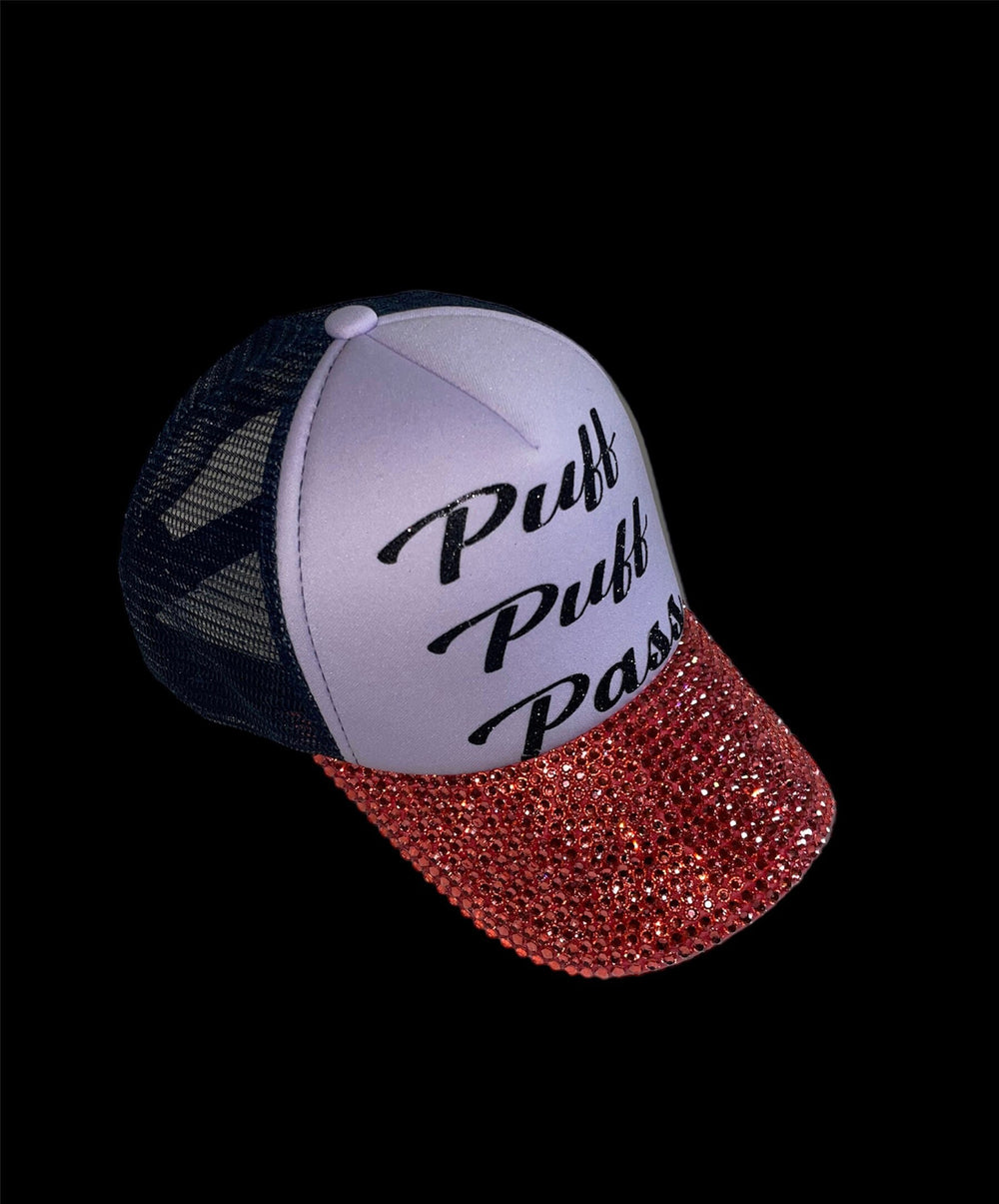 Puff Puff Pass Custom Trucker Hat