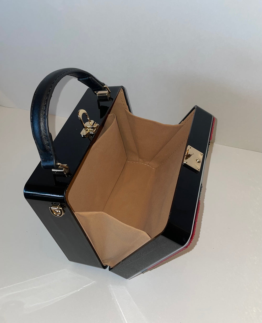 Swarovski Lemon Face Acrylic Handbag