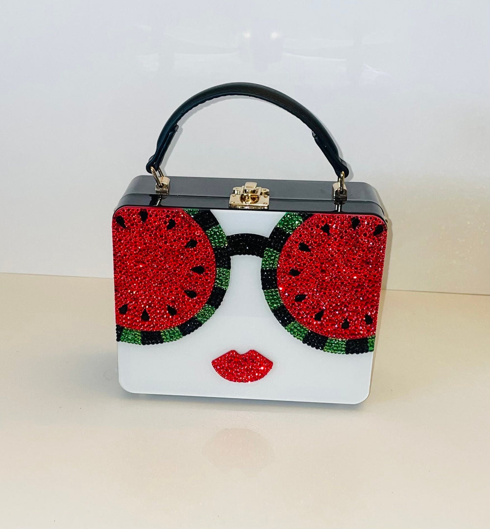 Swarovski Watermelon Face Acrylic Handbag