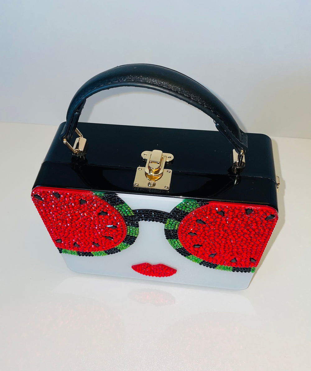 Swarovski Watermelon Face Acrylic Handbag