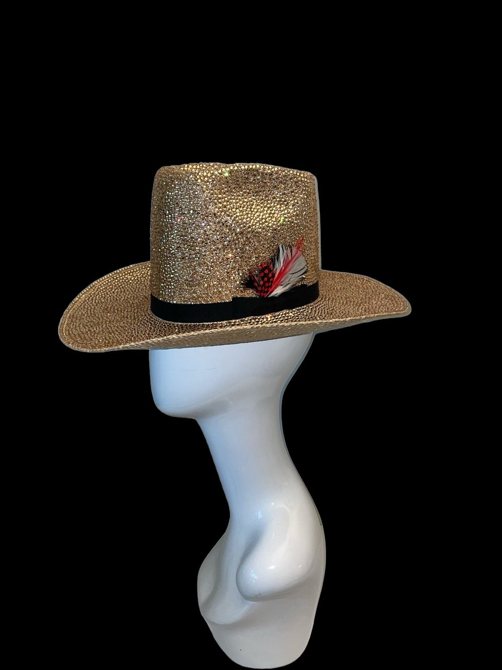 Champagne Swarovski Crystal Custom Cowboy Hat