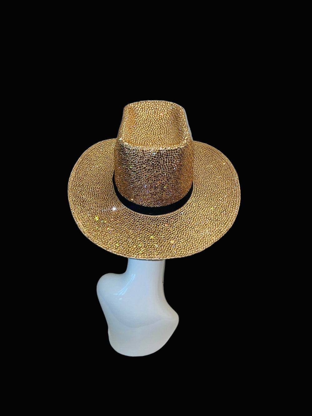 Champagne Swarovski Crystal Custom Cowboy Hat
