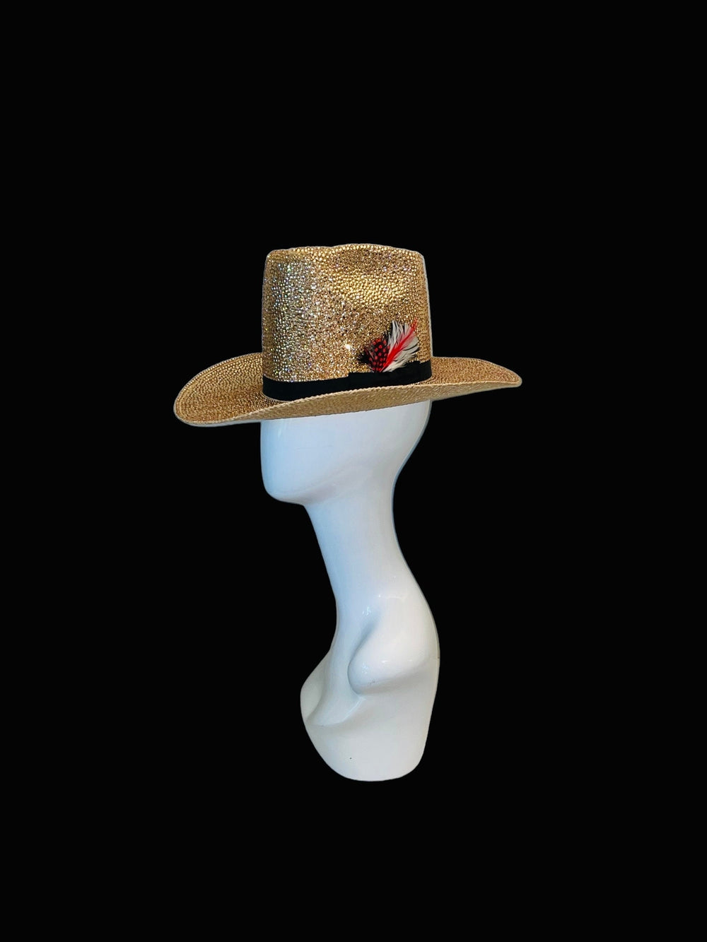 Champagne Swarovski Crystal Custom Cowboy Hat