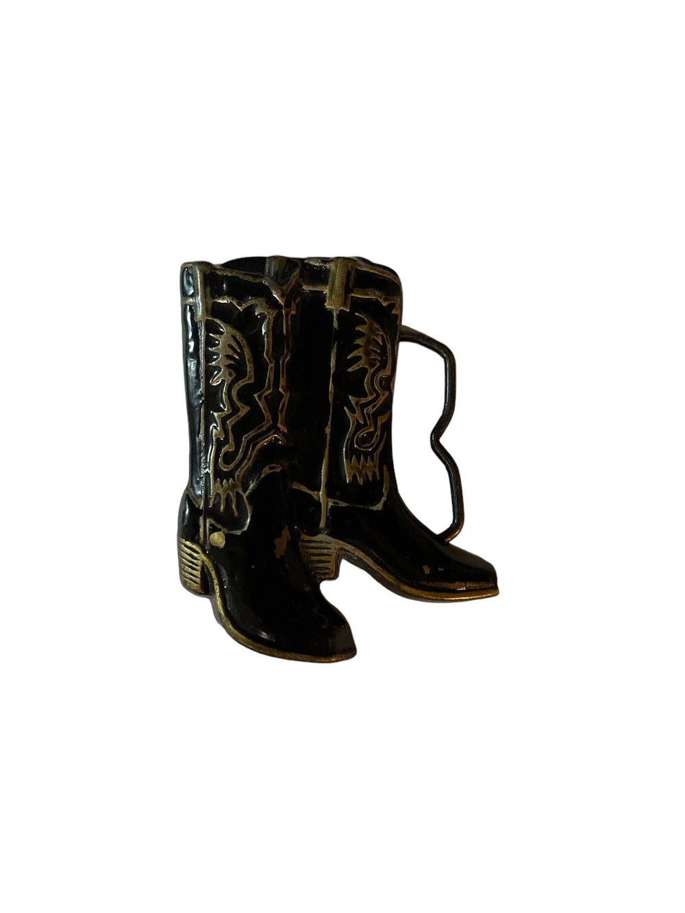 Vintage Cowboy Boot Belt Buckle “Circa” 70’s  Signed MBCI. Made USA