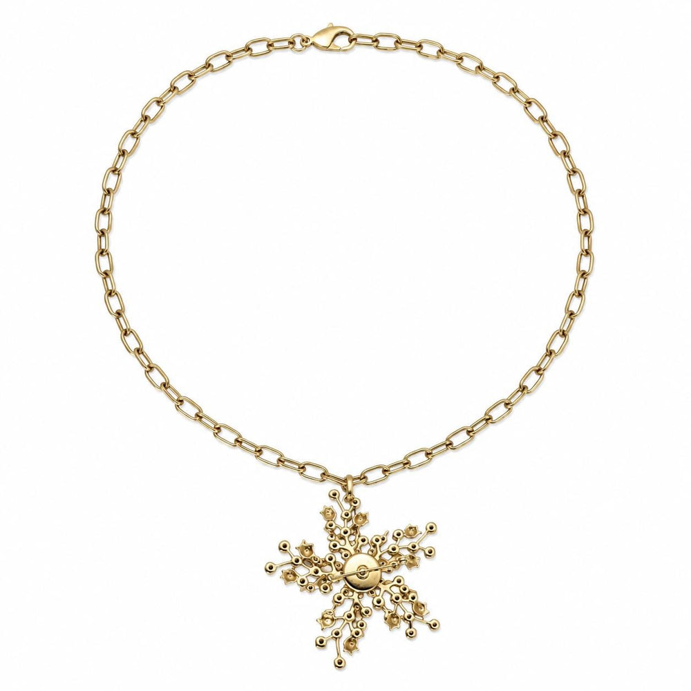 Starburst Goddess Vintage Brooch Necklace